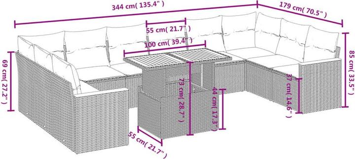 Actual product image VidaXL Zena