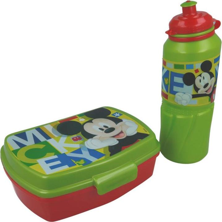 Actual product image Mickey Mouse Mickey Pelė Peliukas Mikis - Pusryčių maišelis + 530 ml vandens butelis pusryčių maišelyje