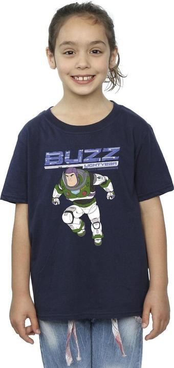 Actual product image Disney Girls Lightyear Buzz Jump To Action Cotton T-Shirt (104)