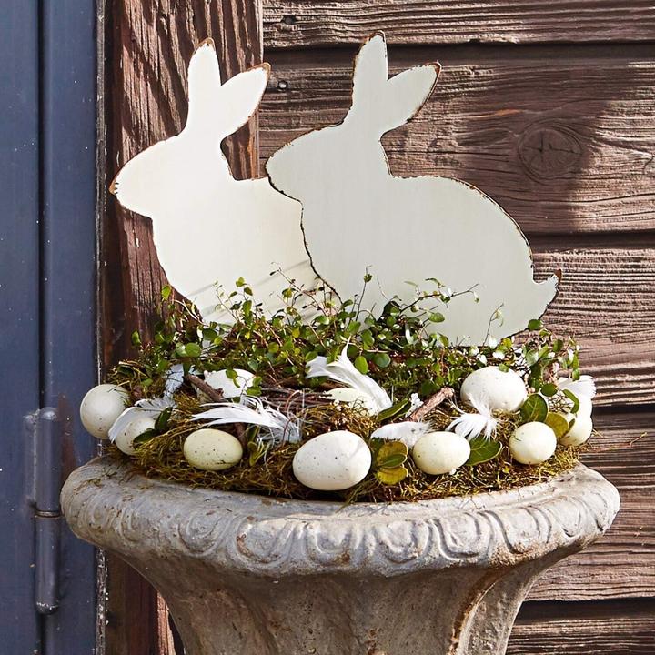 Produktbild Loberon Deko-hase 2er Set Marty (2 x, 30 x 20 x 1 cm)