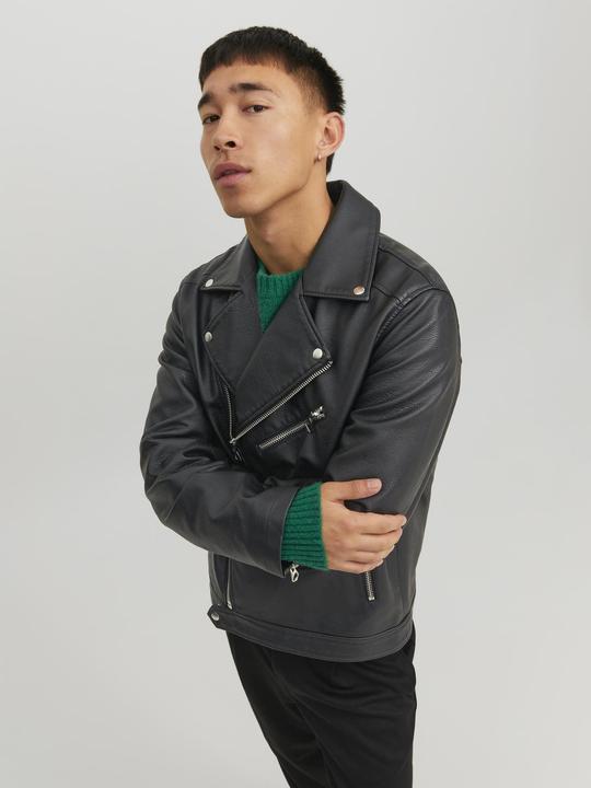Actual product image Jack & Jones Biker Faux Leather Jacket (XL)