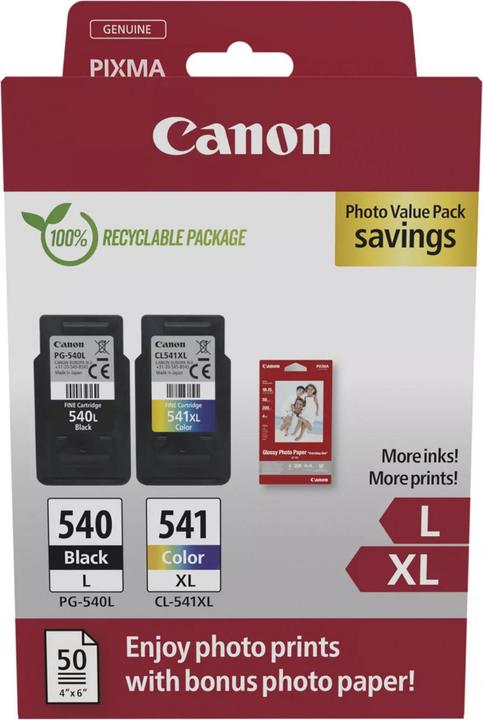 Productafbeelding Canon PG-540L/CL-541XL Photo Value Pack (BK, Kleur)