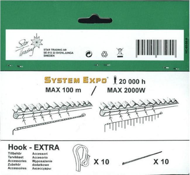 Actual product image Star Trading Mounting hook Ropelight (0.10 m)
