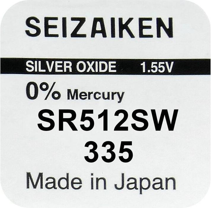 Nährwerte und Zutaten Seiko 335 / SR512SW - 10 Knopfzellen (10 Stk., 5.50 mAh)
