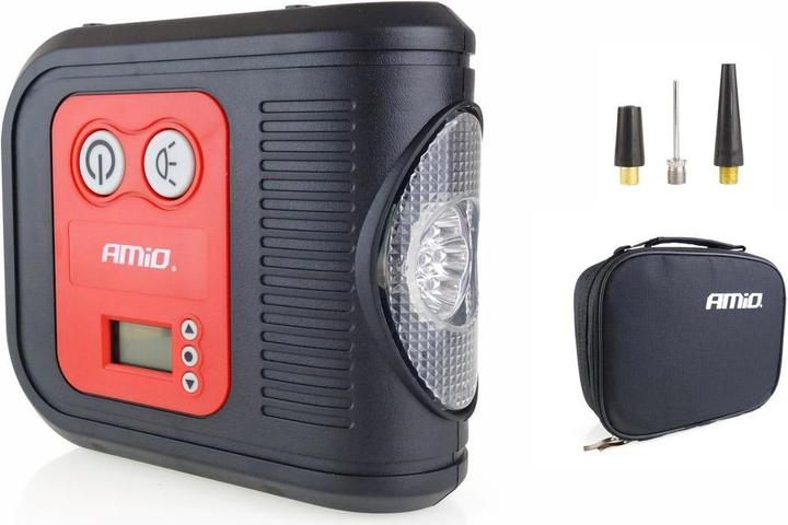 Produktbild Amio Digital car compressor with led 12v acomp-10 (10 Bar, 0 l)