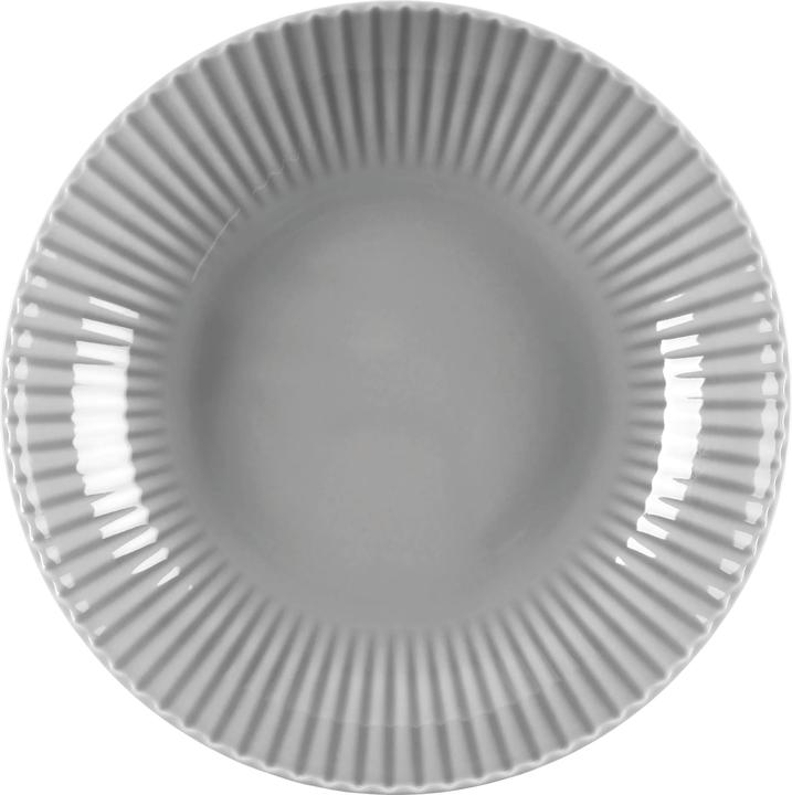 Krautheim & Adelberg Plate deep relief grey 2pcs (2 x, 22 cm)