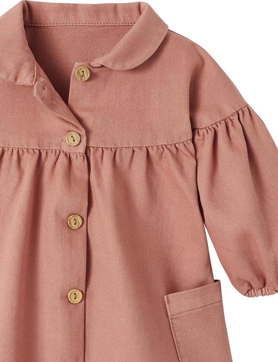 Actual product image Vertbaudet Girls' baby dress with puff collar (62)