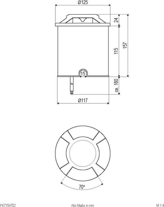 Produktbild EVN P67154702 LED Bodeneinbau rund (188 lm, IP67)