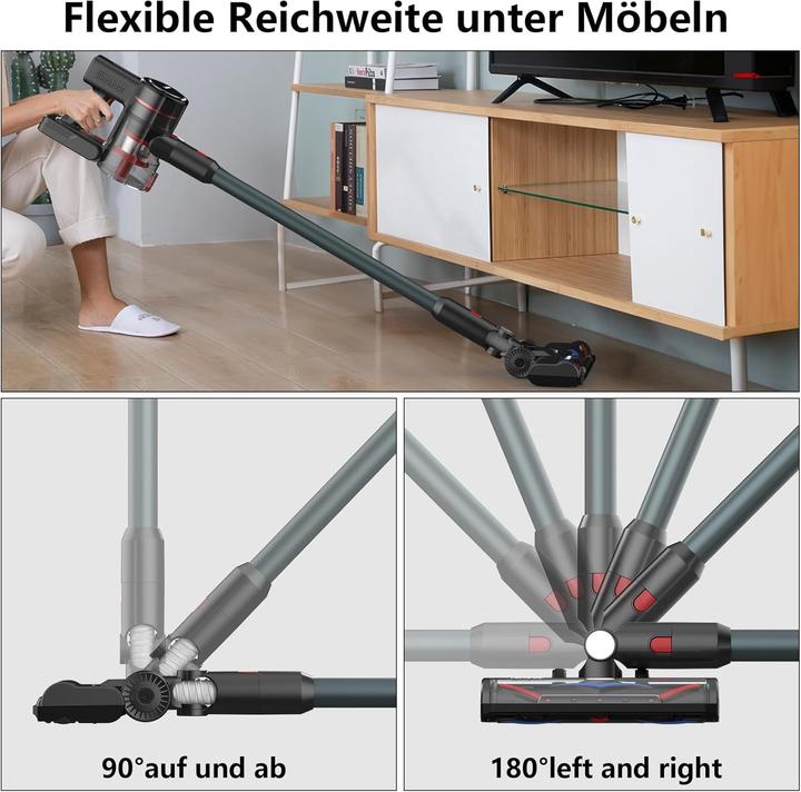 Produktbild Redkey P9 Akku Staubsauger Kabelloser 8-in-1 Handstaubsauger, 350W, 30000Pa, 60Min