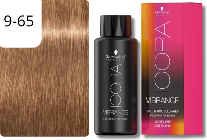 Actual product image Schwarzkopf Professional IGORA VIBRANCE Tone On Tone Colouration (9-65 Extra Light Blonde Chocolate Gold)