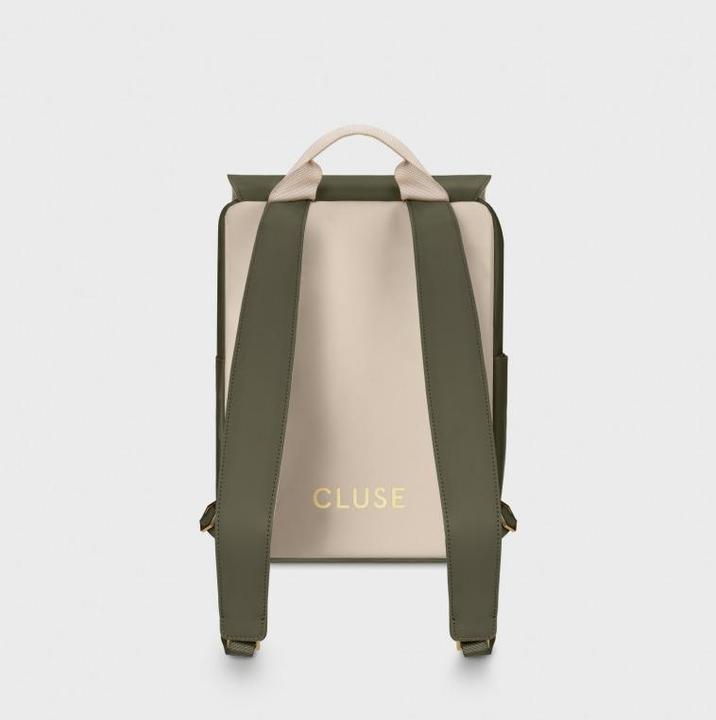 Produktbild Cluse Nuitée Petite Rucksack, Dunkelgrün Beige, Goldfarbe (6.80 l)
