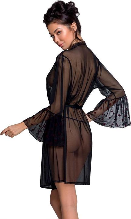 Produktbild Passion Transparenter Mantel mit Herzchen (S/M)