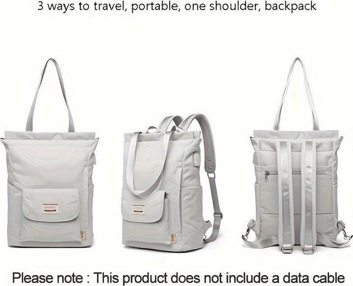 Actual product image Only-Bags.Store Unisex rucksack, casual shoulder bag with USB charging port, school bag, daypack for