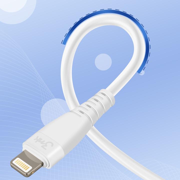 Image du produit 3MK Câble USB Hyper Silicone Cable Lightning 20W 1m (1 m, USB 3.2 Gen 2)