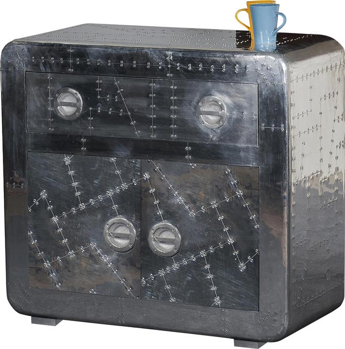 Image du produit SIT Möbel Commode Aero argent (80 x 90 x 40 cm)
