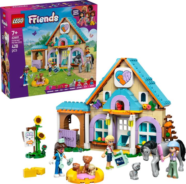 Actual product image LEGO Tierarztpraxis für Pferde und Haustiere (42651, LEGO Friends)
