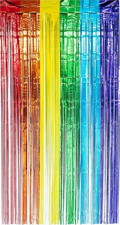 Boland Folienvorhang metallic Regenbogen 200x100cm