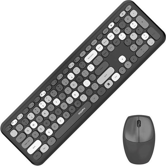 Actual product image Mofii Wireless keyboard + mouse set 666 2.4G (Black) (Eng. Int., Wireless)