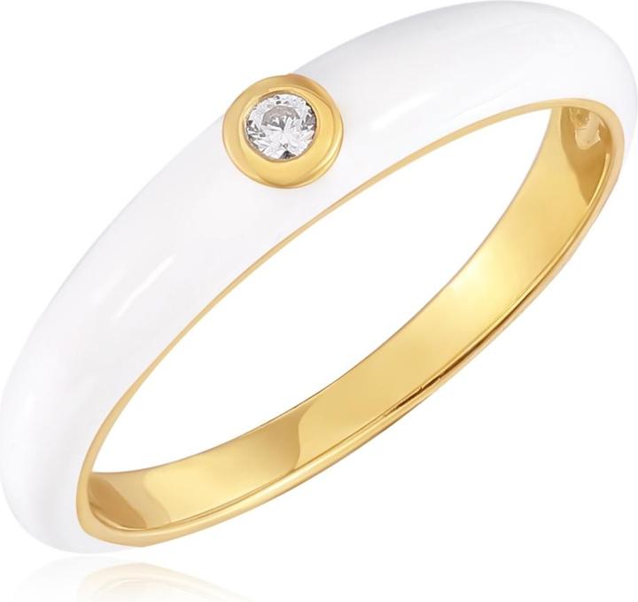 Produktbild Glanzstücke München Damen Sterling Silber Zirkonia Gelbgold - 33804 (48, 925 Silber)