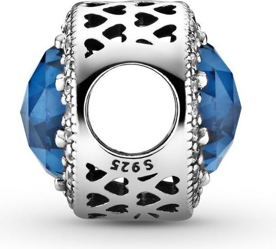 Actual product image Pandora Charms/Beads Midnight Blue Radiant Wreath of Hearts (Silver)