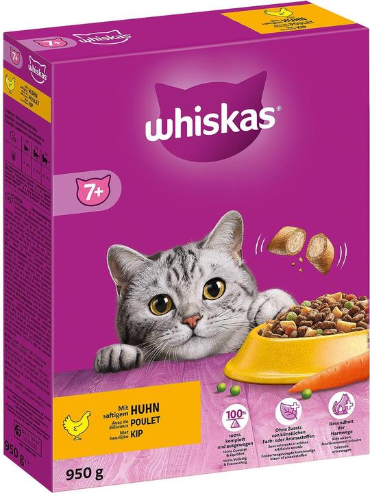 Actual product image Whiskas Dry Chicken Selection 7+ 950g (Senior, 1 pcs., 950 g)