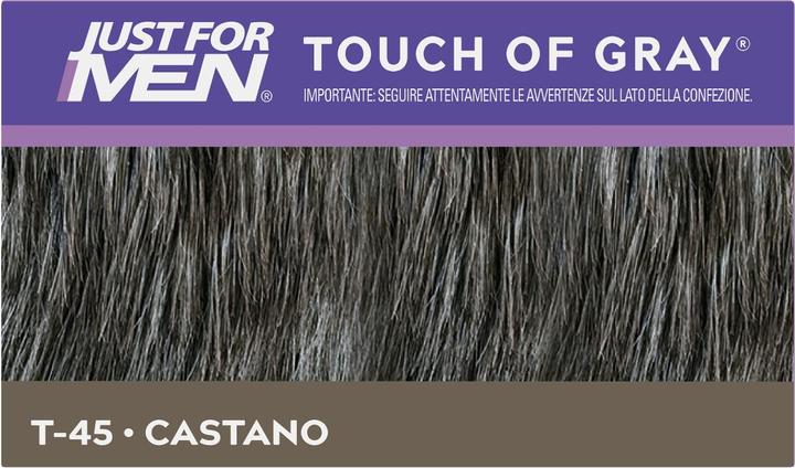 Immagine prodotto Just For Men T45 Touch Of Grey - Tinta per capelli castano scuro 40g (T-45)