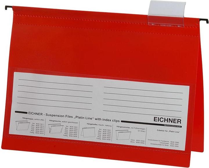 Produktbild Eichner 10 Hängehefter Kunststoff rot 1 x kaufmännische Heftung (A4, 10 x)