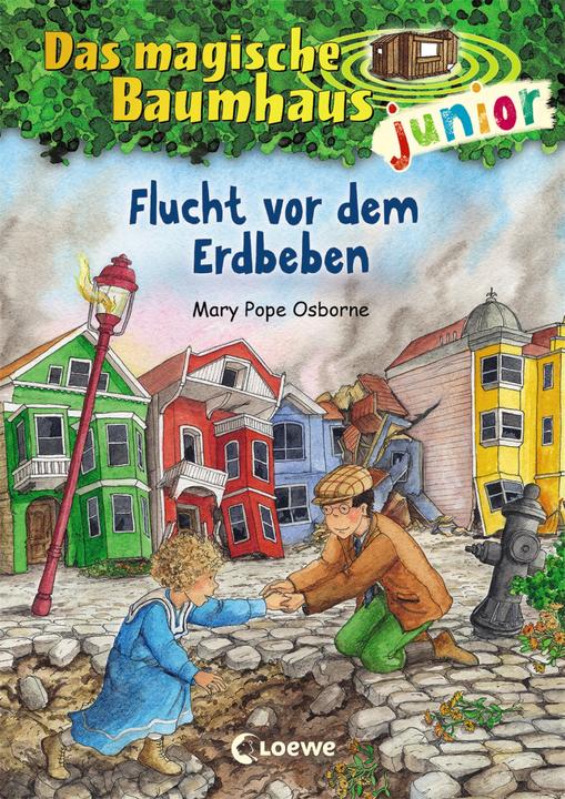 Actual product image Das magische Baumhaus junior 22 - Flucht vor dem Erdbeben (German, Mary Pope Osborne, Jutta knipping, Sabine Rahn, 2020)