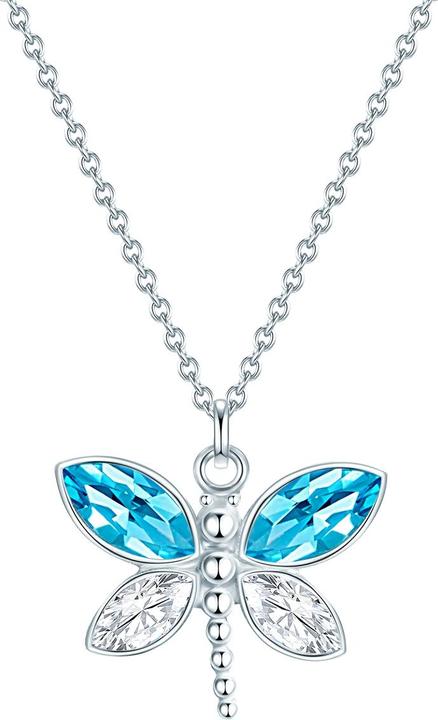 Image du produit Eastside Papillon femme acier Preciosa argent 40,0 cm chaîne de base + 5,0 cm extension - 29796 (Acier inoxydable, 40 - 45 cm)