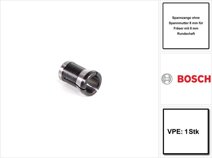 Actual product image Bosch Professional Zubehör Collet chuck without clamping nut, 8 mm, for Bosch router