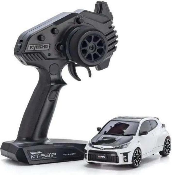 Actual product image Kyosho Mini-Z MA020 Toyota GRMN Yaris Rally Weiss, ARTR (ARR Almost Ready to Run)