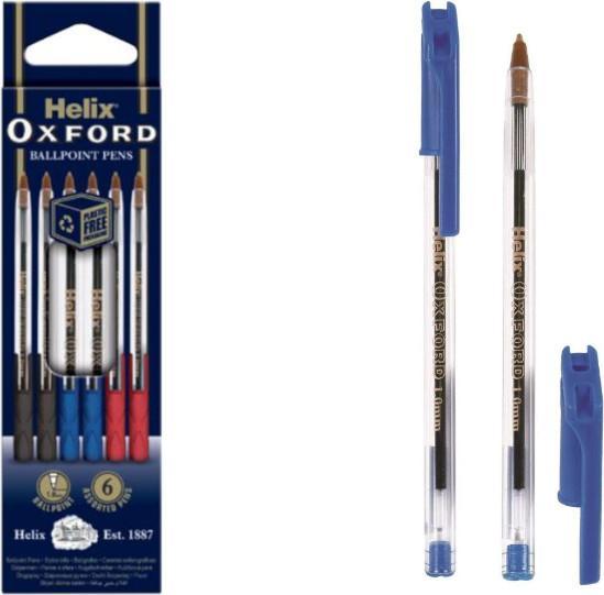 Image du produit Helix Set de 6 stylos à bille de couleur