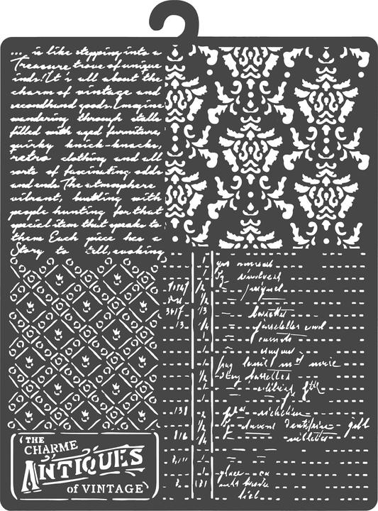 Immagine prodotto Stamperia Stencil "Brocante Antiques -Mixed Patterns", 20 x 25 cm