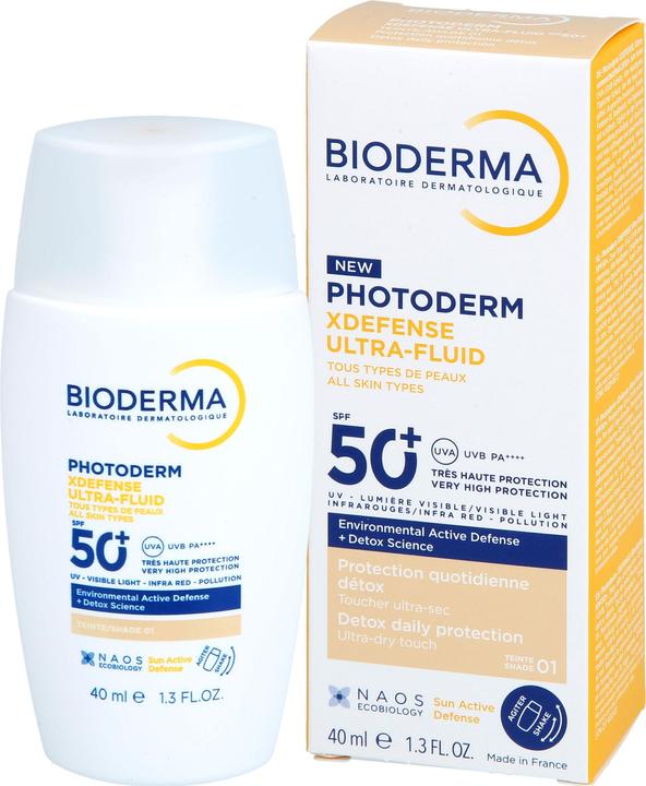 Produktbild Bioderma Photoderm Xdefense Ultra Fluid SPF 50+ 40ml Shade 01 - Very Light (Sonnencreme, SPF 50+, 40 ml)