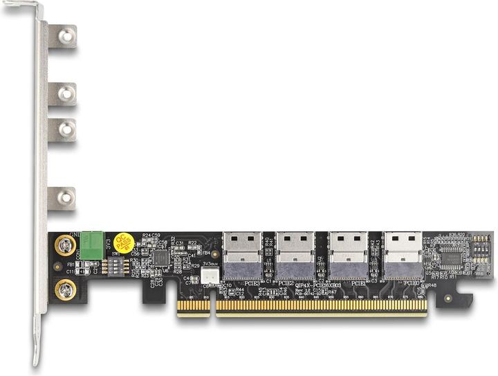 Actual product image Delock PCI Express x16 card to 4 x internal SFF-8654 4i NVMe
