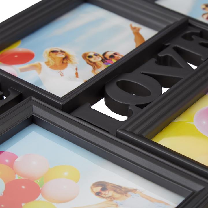 Immagine prodotto Relaxdays Portafoto multiplo Live Love Laugh (10 x 15 cm, 10 x 10 cm, 18 x 13 cm)