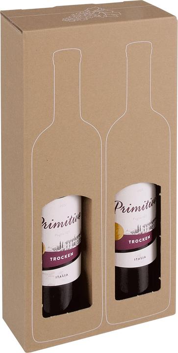 Produktbild Colompac 10 ® Flaschenkartons für 2 Flaschen 9,3 x 18,2 x 37,4 cm (10 x)