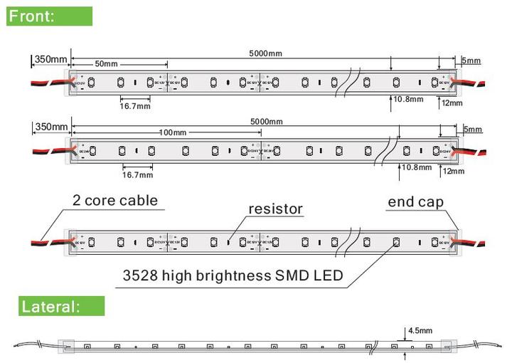 Actual product image Synergy 21 LED Flex Strip cool white DC12V 24W IP65 (White, 500 cm, Indoor, Outdoor)