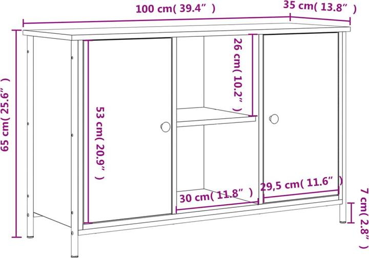 Immagine prodotto VidaXL Daisy (100 x 35 x 65 cm)
