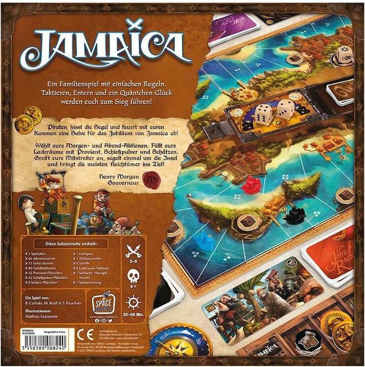 Immagine prodotto Asmodée SCOD0076 - Jamaica - Brettspiel, für 2-6 Spieler, ab 8 Jahren (DE-Ausgabe) (Tedesco)