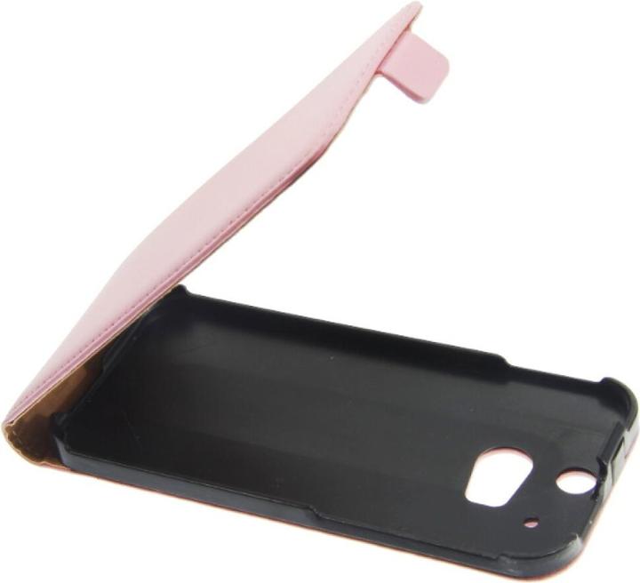 Image du produit OEM Etui cuir Slim Flip HTC One M8 rose (HTC One (M8), HTC One M8s)