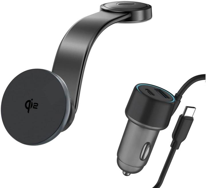Actual product image 4smarts Qi2 car charging set