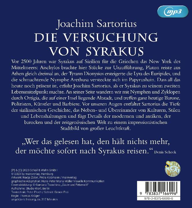 Actual product image The Temptation of Syracuse (Joachim Sartorius, Christian Bridger, German)