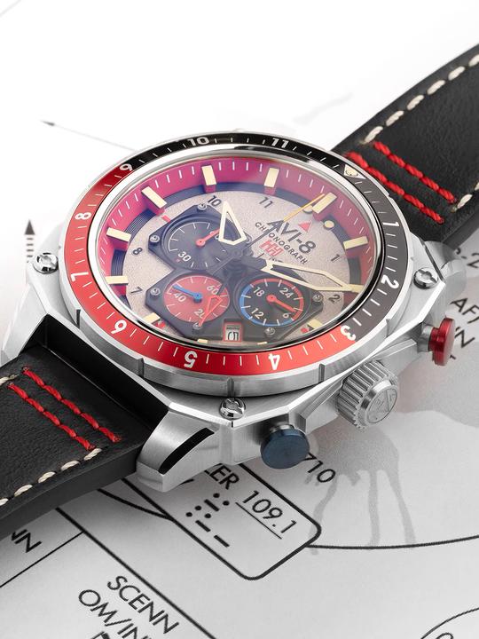 Actual product image AVI-8 AV-4100-03 (Chronograph)