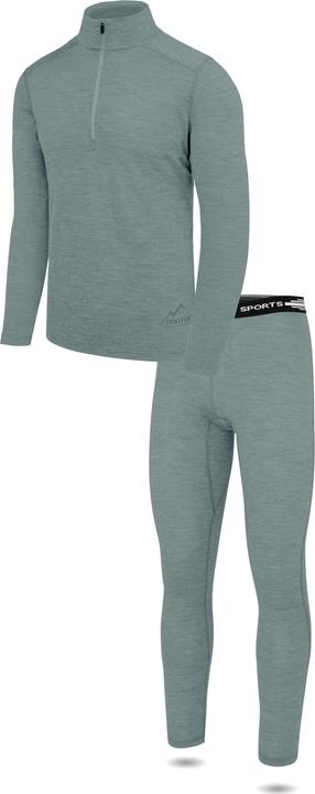 Image du produit Normani T-shirt et pantalon à manches longues en mérinos pour hommes Canberra/Sydney - 8827 (XL)