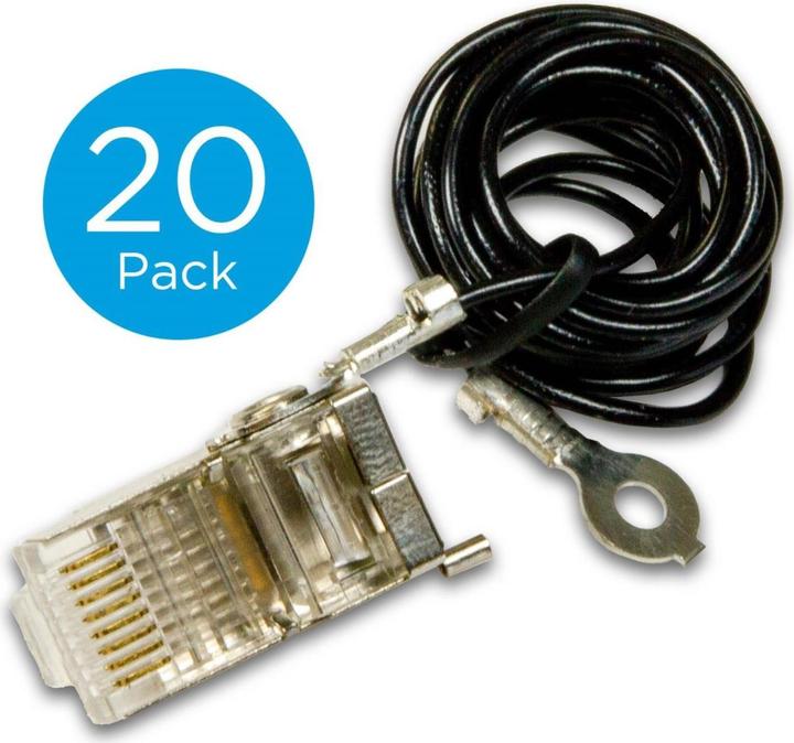 Actual product image Ubiquiti TC-GND-connector STP RJ45, Cat6, 8p8c, wire, pleated, AWG24 (Network cable)