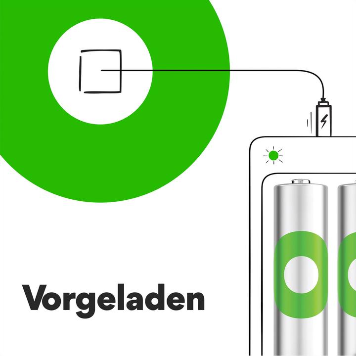 Immagine prodotto GP Batteries Ricaricatore di batterie (8 pz., AA, 2100 mAh)