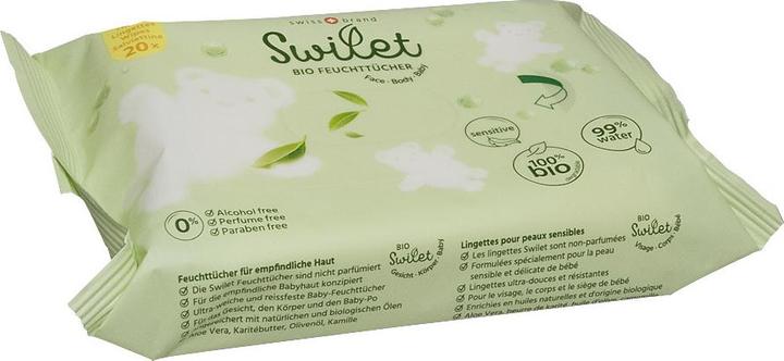 Immagine prodotto Swilet Le salviettine umidificate ecologiche Traveller (20 Pezzo/i)