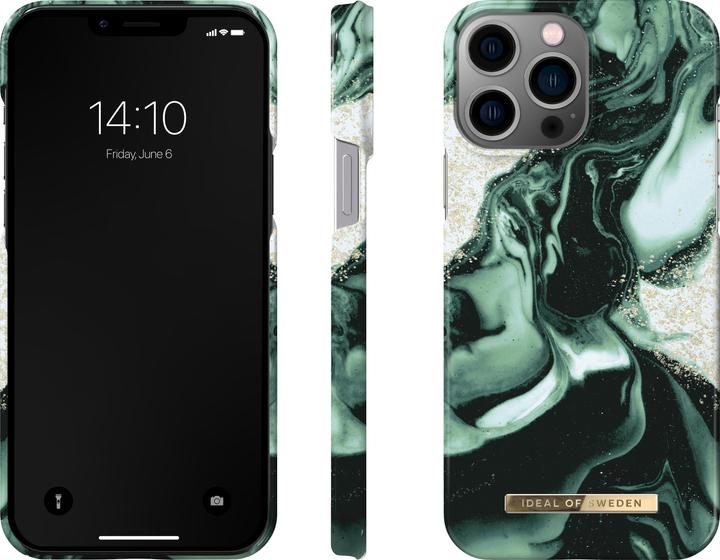 Actual product image iDeal Of Sweden Designer Hard Cover Golden Olive Marble (Apple iPhone 13 Pro Max, Apple iPhone 12 Pro Max)