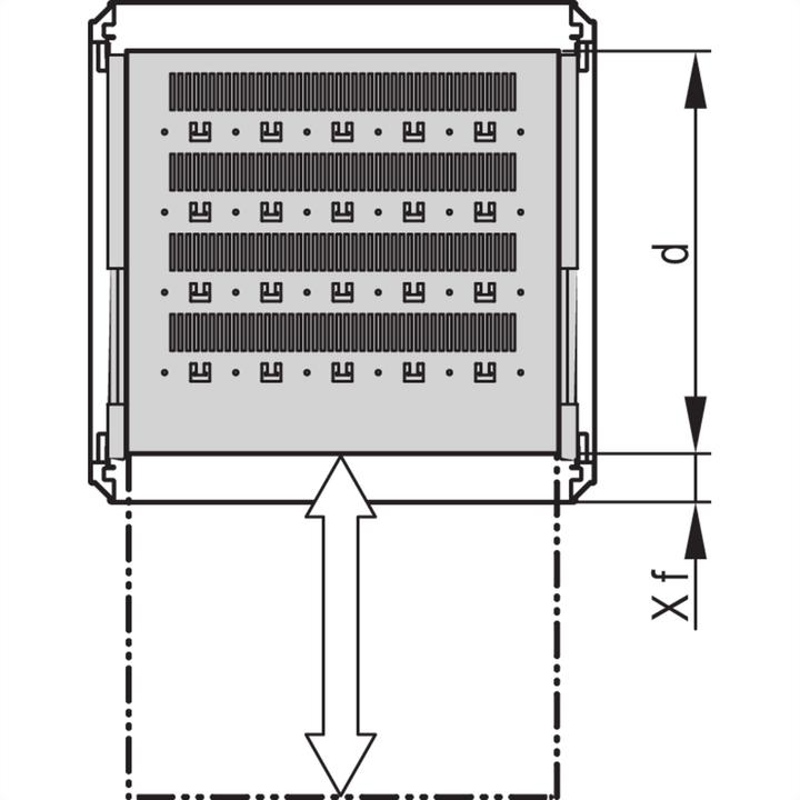 Produktbild Schroff Novastar 19"-Fachb.ausz. 2HE 1000T 7021